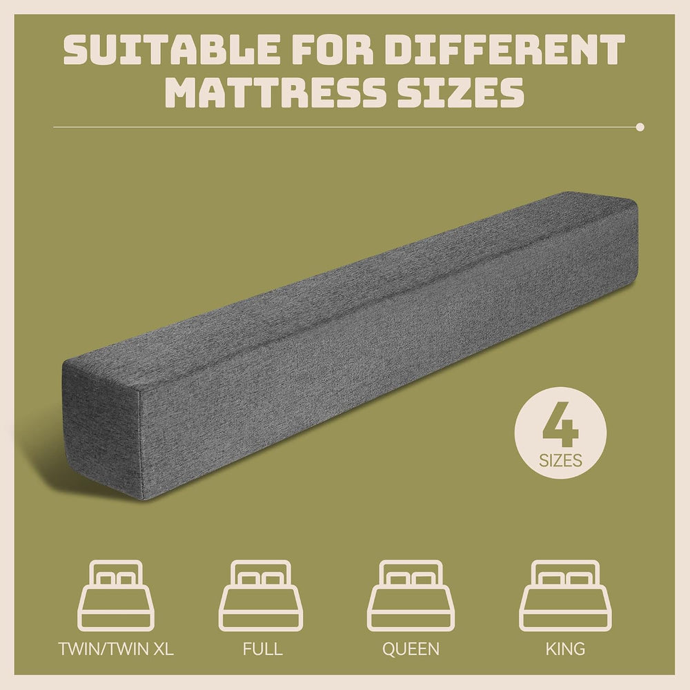 DEEPSHARK Bed Gap Filler for Twin/XL Mattress, High-Density 45D Sponge, Remov...