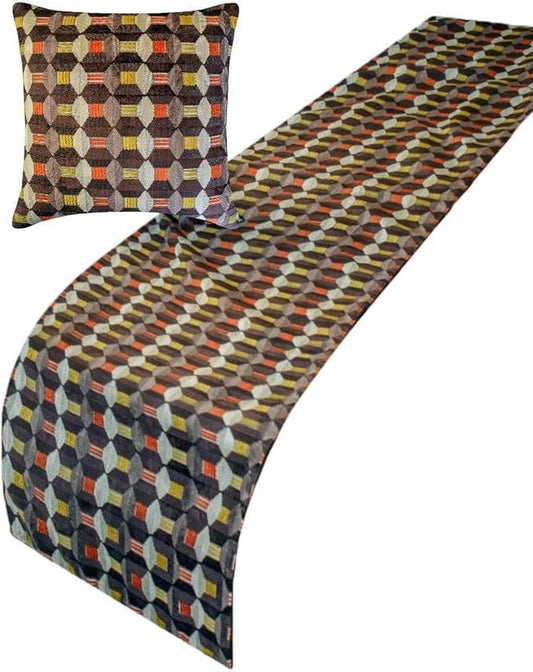 The HomeCentric Orange Bed Runner by TheHomeCentric