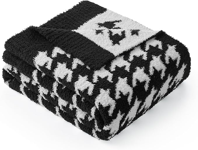 Snuggle Sac Houndstooth Throw Blanket - Image 9