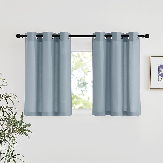 NICETOWN Linen 36 inch Curtains by NICETOWN