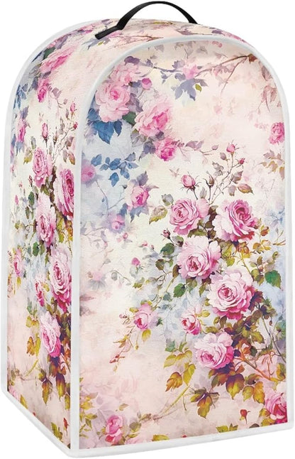 Talayituse Watercolor Rose Flower Print Blender Dust Cover, Fingerprint - Image 2
