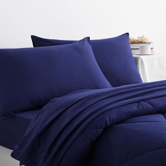 NTBAY Twin Comforter Set with Sheets, 5 Pieces Soft and Breathable Bedding Set - Image 7