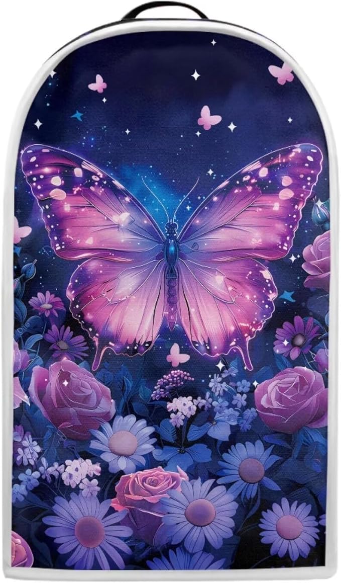 Talayituse Butterfly Rose Daisy Flower Print Blender Dust Cover, Fingerprint by Unknown