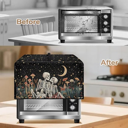 Microwave Oven Dust Cover, Halloween Skull Heat-Resistant Dust Proof Waterproof - Image 4
