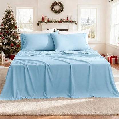 Silky Soft King Sheet Set by COZYSMILE