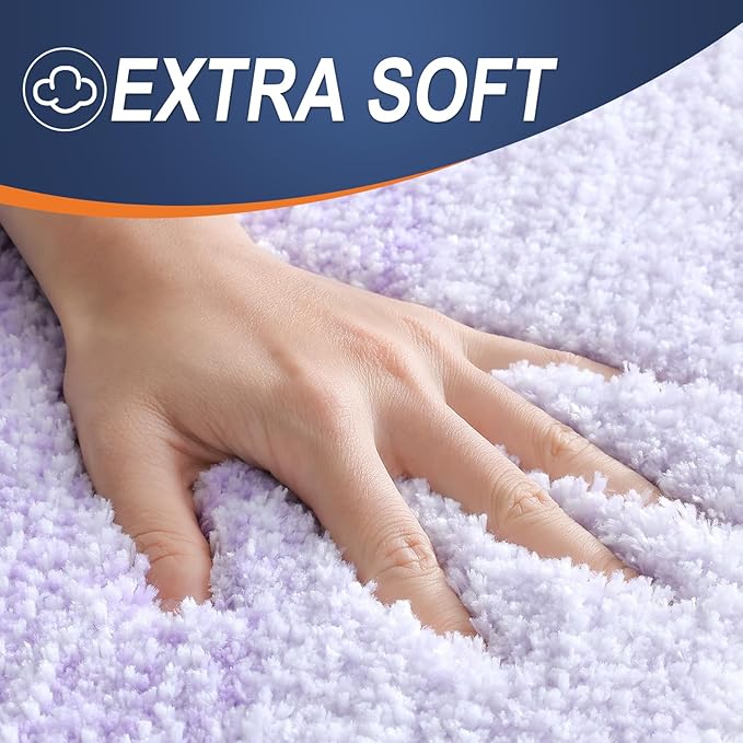 OLANLY Bathroom Rugs Mat 30x20, Extra Soft Absorbent Microfiber Bath Rugs - Image 3