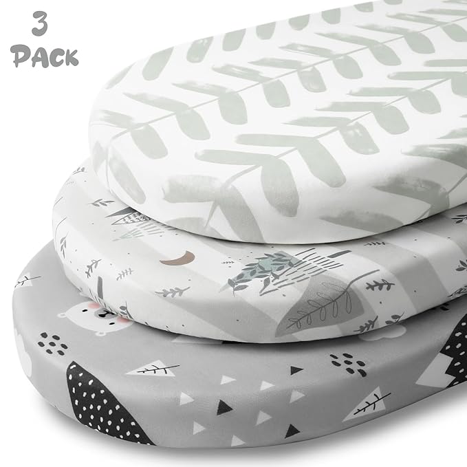 Yoofoss Bassinet Sheets for Baby, Baby Delight, Angelbliss, Soft Breathable - Image 5