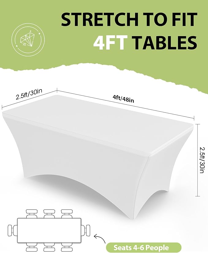Pureegg Spandex Tablecloth 4ft - Image 2