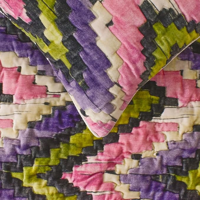The HomeCentric King/Queen/Twin Pink & Purple Decorative King 90"x18" Bed Runner - Image 4