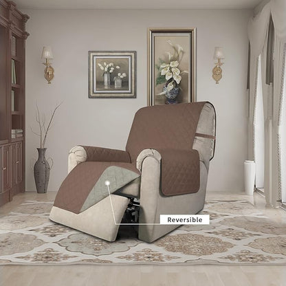 Easy-Going Recliner Chair Slipcover Reversible Sofa Cover Water Resistant Couch - Image 2