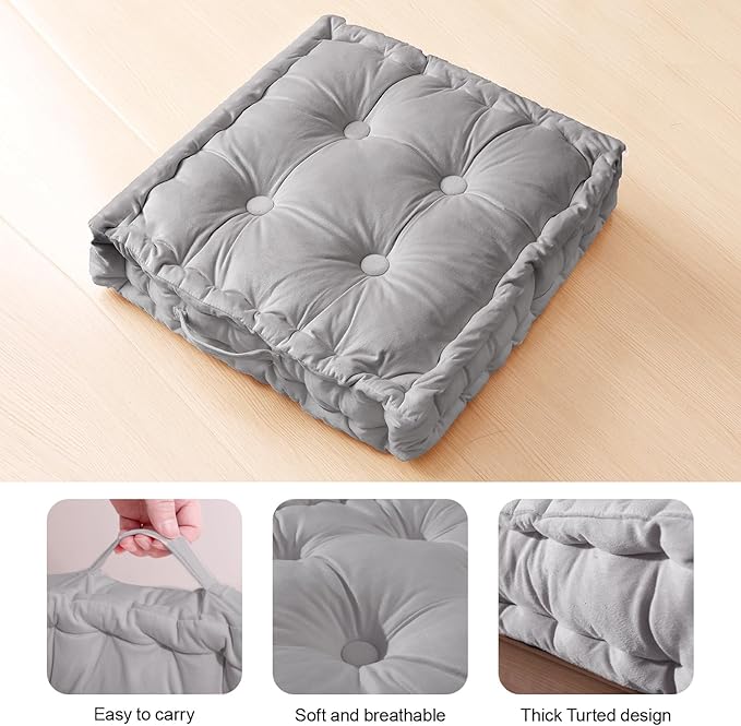Square Floor Pillows, Large Floor Cushion - Image 2