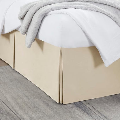Nestl Cream Twin Bed Skirt by Nestl