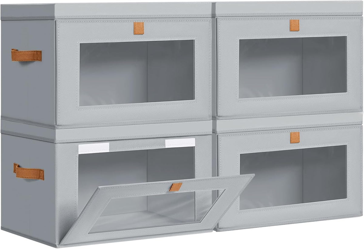 dimj storage bins with lids - 4 pack, main product view