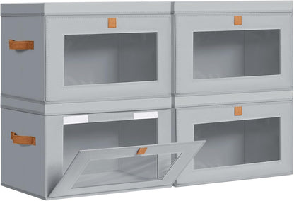 dimj storage bins with lids - 4 pack, main product view