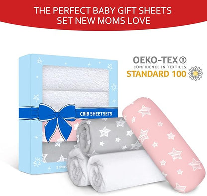 Crib Sheets & Waterproof Crib Mattress Protector - Image 4
