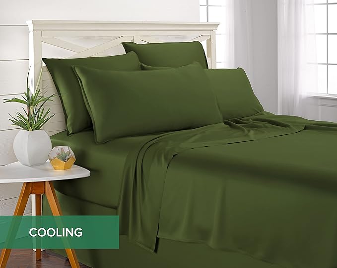 Pure Bamboo Twin Sheets, Genuine 100% Organic Viscose Derived from Bamboo Bed - Image 5