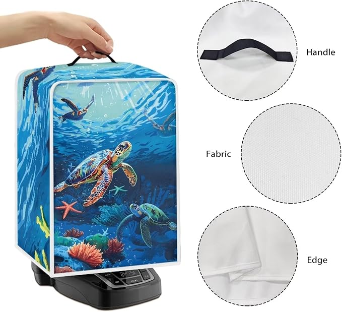 Mumeson Sea Turtle Coffee Maker Cover Universal Waterproof and Dustproof Cover - Image 4