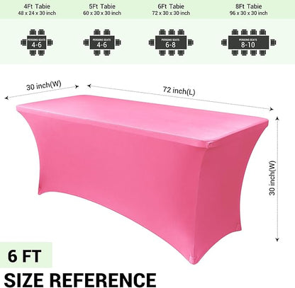 Obstal 6ft Stretch Spandex Table Cover - Image 4