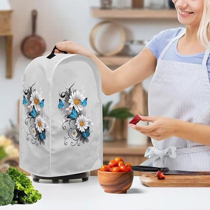 Talayituse Daisy Butterfly Print Blender Dust Cover, Fingerprint Protection - Image 3