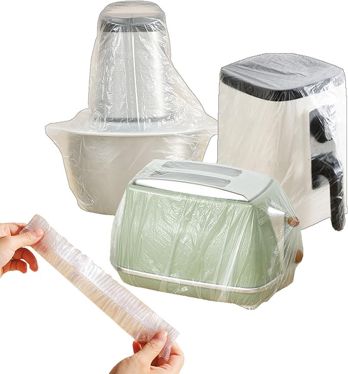STAYWILD 60 PCS Clear Small Appliance Dust Covers, Disposable Kitchen Appliance by STAYWILD