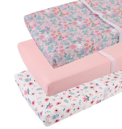 Changing Pad Cover Set 3 Pack Jersey Knit Ultra Soft by Tontukatu
