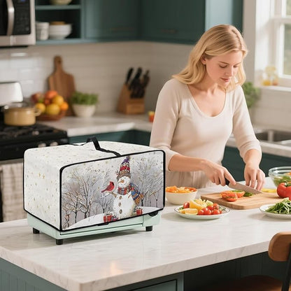 Christmas Air Fryer Toaster Oven Dust Cover Dustproof Convection Oven Cover - Image 3