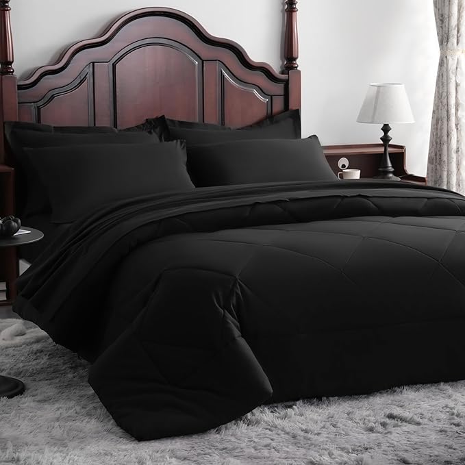 NTBAY King Comforter Set with Sheets, 7 Pieces Soft and Breathable King Bedding - Image 9