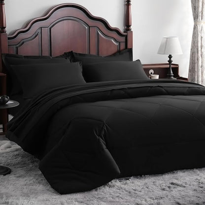 NTBAY King Comforter Set with Sheets, 7 Pieces Soft and Breathable King Bedding - Image 9