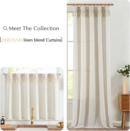 jinchan Linen Kitchen Curtain - Image 8