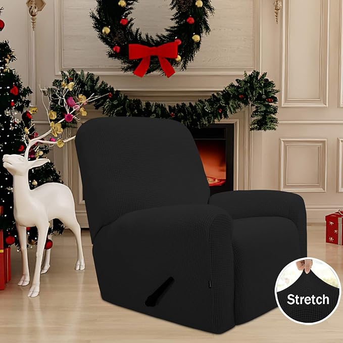 Easy-Going Recliner Stretch Sofa Slipcover Sofa Cover 4-Pieces Furniture - Image 2