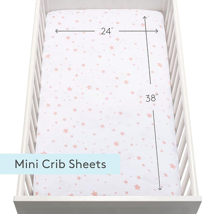 Newton Baby Fitted Mini Crib Sheets | Organic Muslin Cotton, Breathable & Soft - Image 5