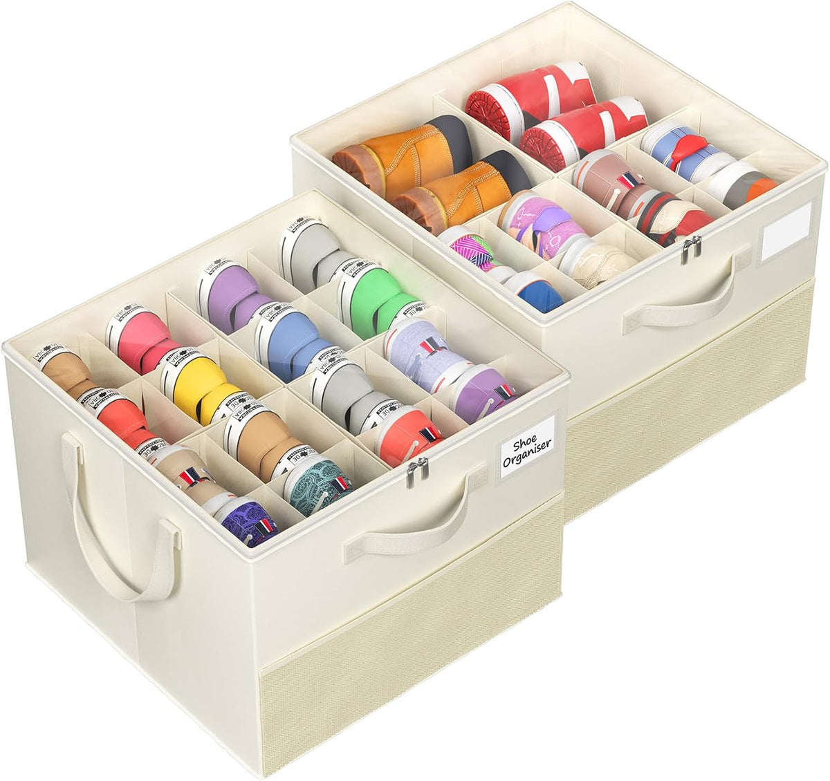 plus size 2 pack shoe organizer for closet, view 9