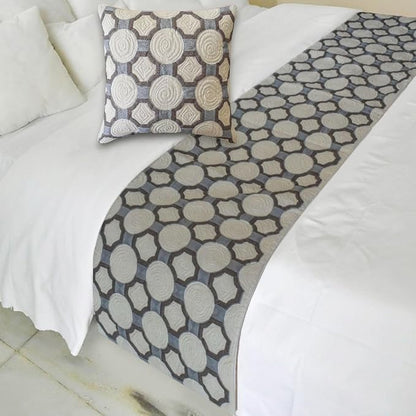 The HomeCentric Blue Bed Runner - Image 2