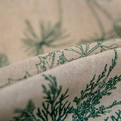 Bohemian Curtains with Tassel Green Semi-Blackout Drapes 63 Inch Length Cotton - Image 8