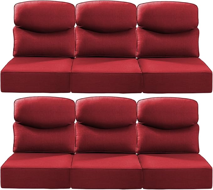 Luxury 24x24x6 Inch Smile Patio Cushions by ACTREST