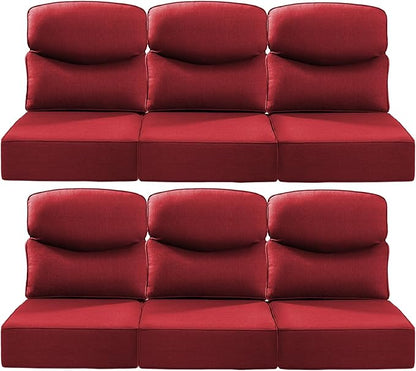 Luxury 22x24/22x25 6-Inch Smile Patio Cushions by ACTREST