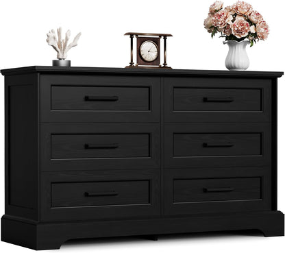 furmax farmhouse dresser for bedroom, 6 drawers dresser, main product view