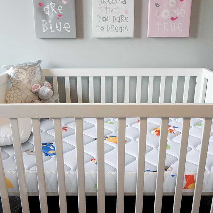 Premium Baby Mattress for Crib and Toddler Bed, 100% Knitted Fabric, Premium - Image 6