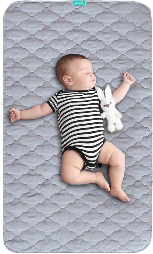 Waterproof Crib Mattress Protector Pad 28" x 52", Anti Slip & Durable by Bilobanbabybedding