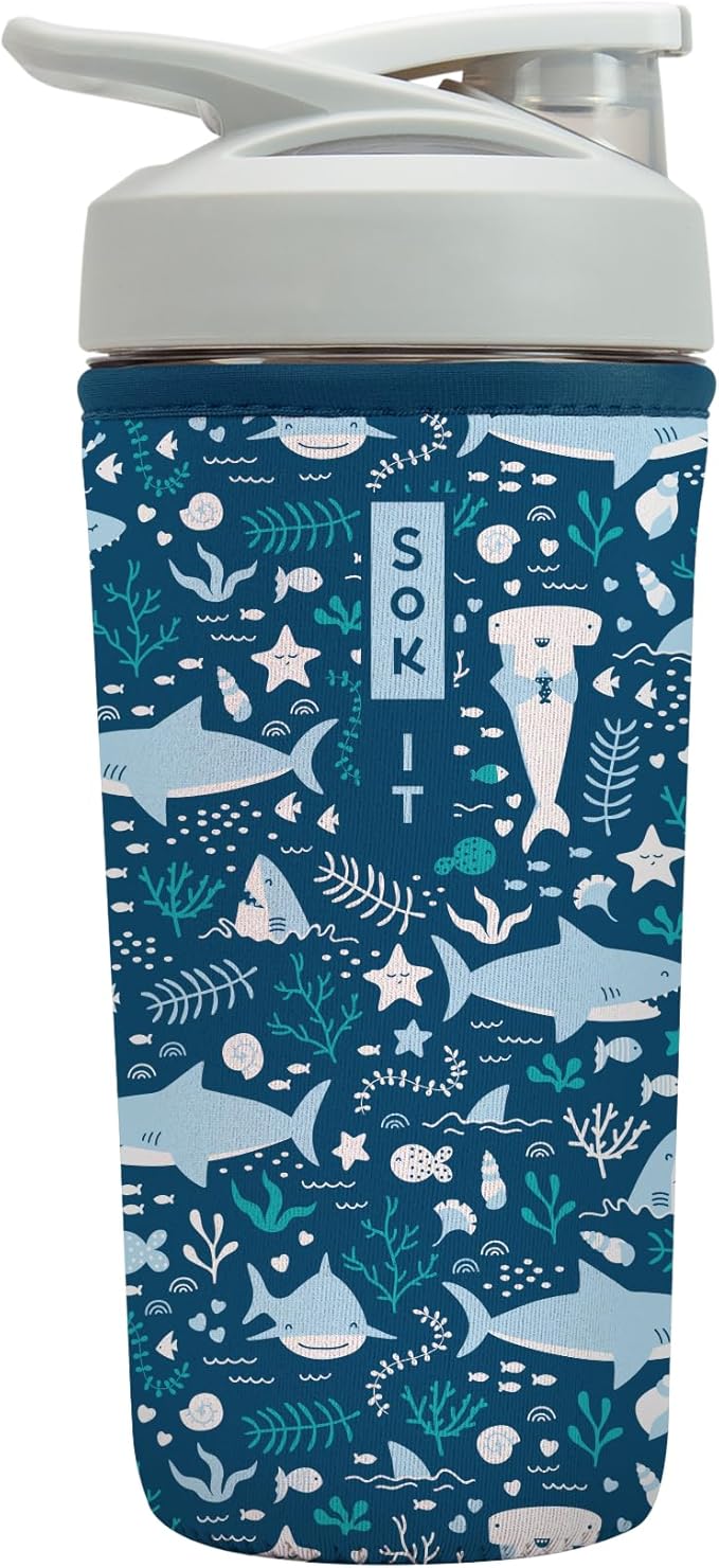 Sok It BotlSok Protein Blender Shaker Bottle Sleeve Insulated Neoprene Cover by SokIt
