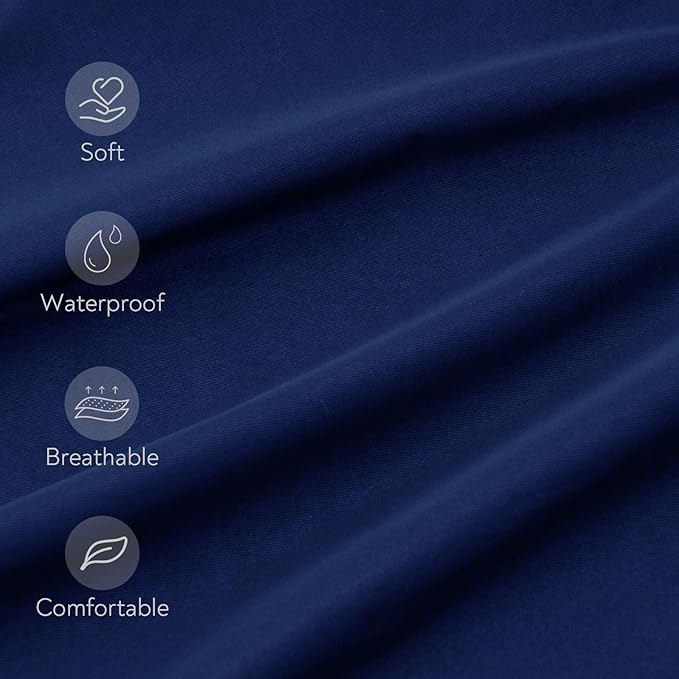 Waterproof Pack and Play Sheets Fitted 2 Pack, Compatible - Image 2