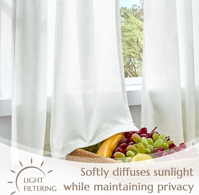 jinchan Linen Tier Curtains - Image 7