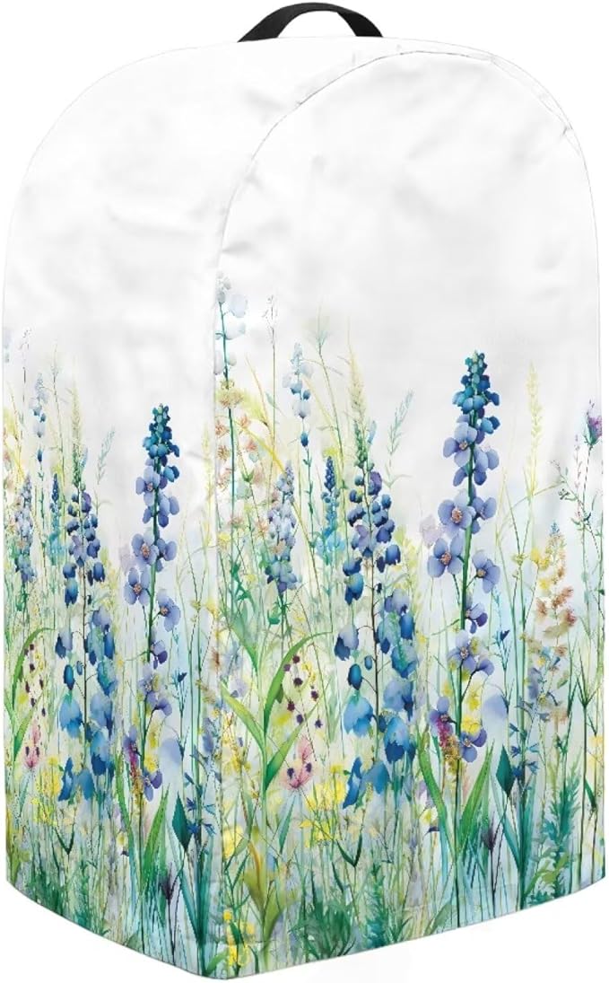 Blue Green Floral Coffee Machine Dust Cover Appliance Dust Covers Anti - Image 4