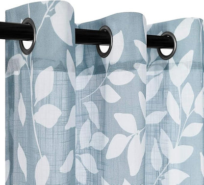 Treatmentex Blue White Curtains - Image 7