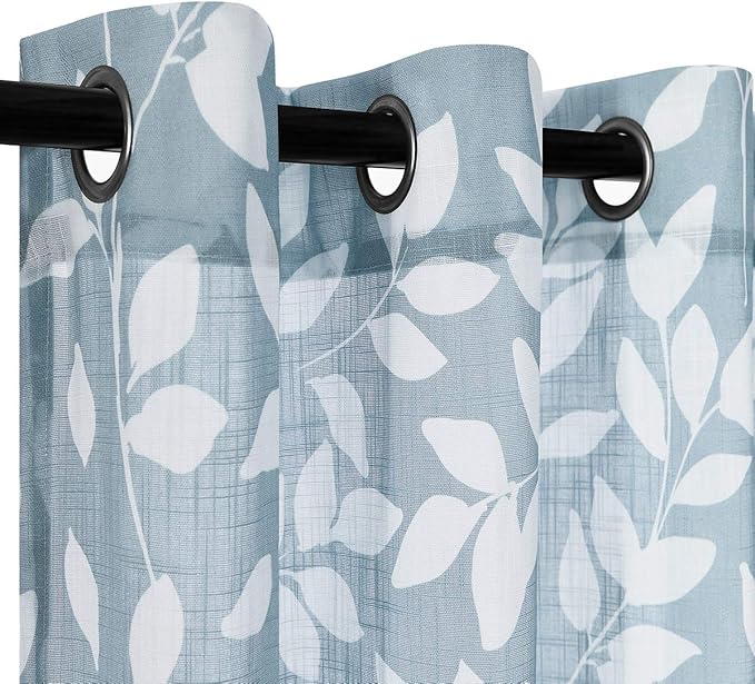 Treatmentex Blue White Curtains - Image 3