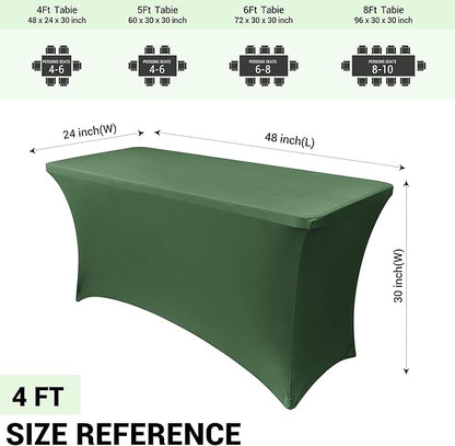Obstal 4Ft Stretch Spandex Table Cover - Image 4