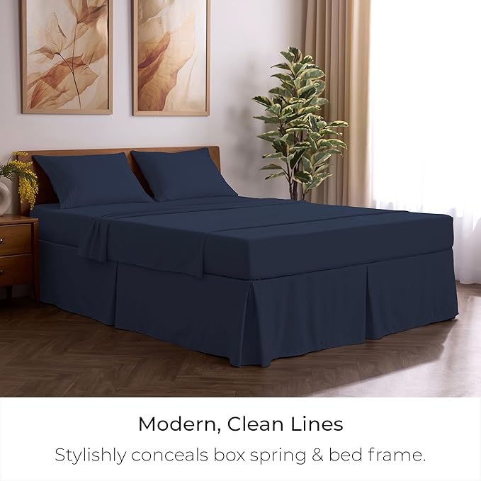 Mellanni Bed Skirt Cal King Size- Bed Skirting - Image 5