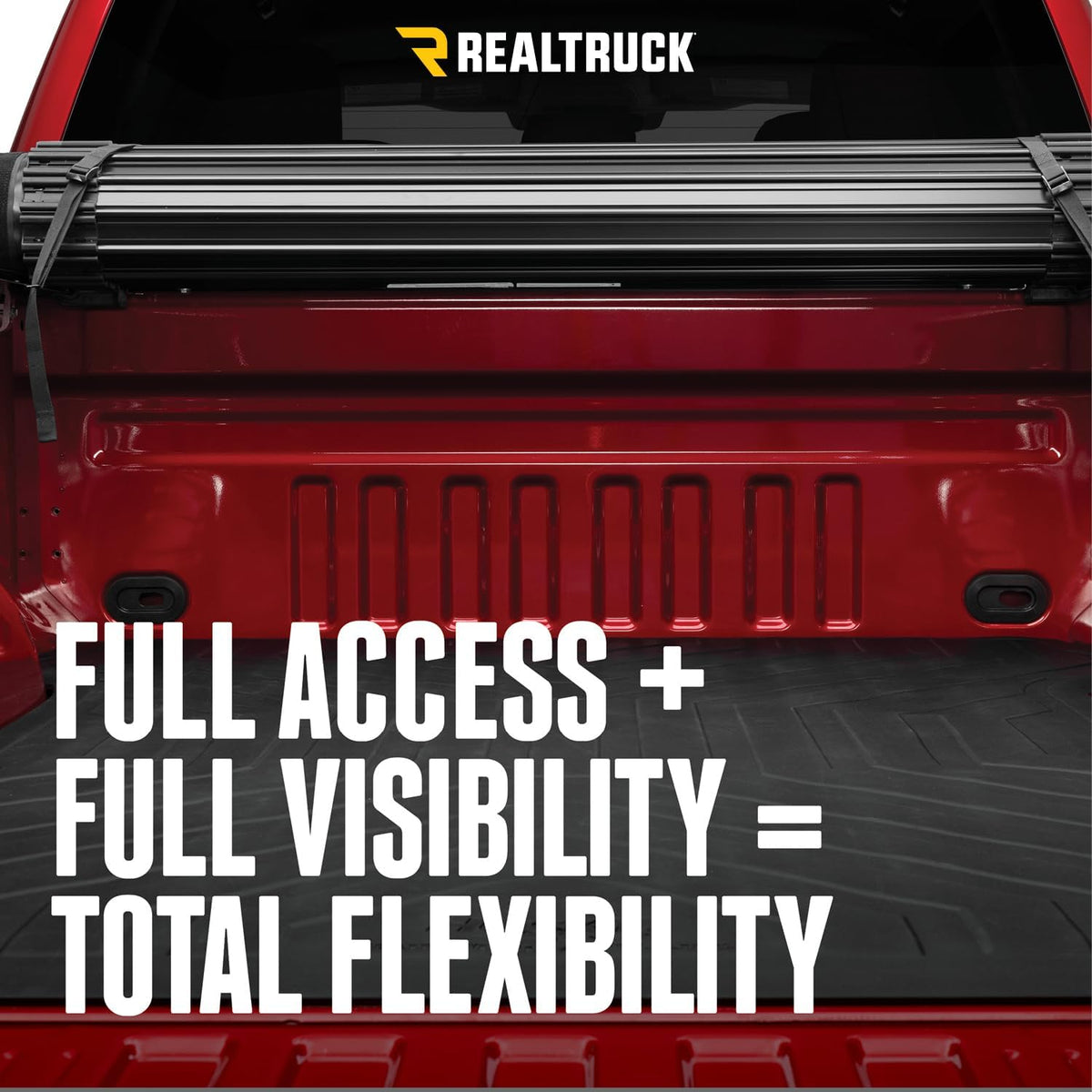 realtruck truxedo sentry ct hard rolling truck bed, side view