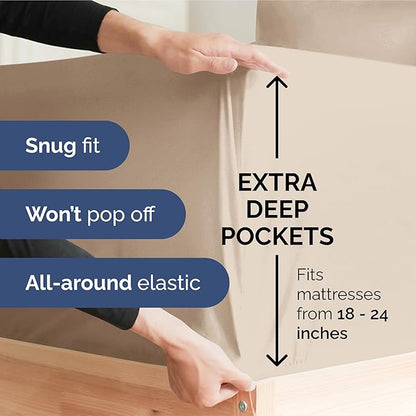 Extra Deep Pocket Split King Sheets - Image 3