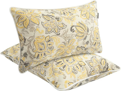 Outdoor Lumbar Pillows Water Resistant 12x20 inch, Decorative Throw Pillow Set by FUNHOME